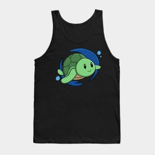 Swimming Sea Turtle Tank Top